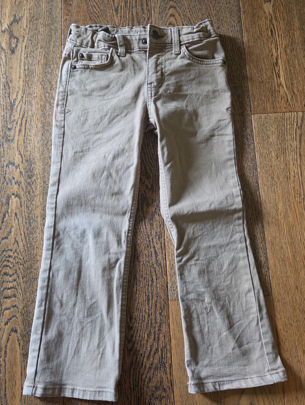 Cat & Jack - Boys - Xtra Small (5) - Jeans - Stretch - Boot Cut - Denim - Khaki